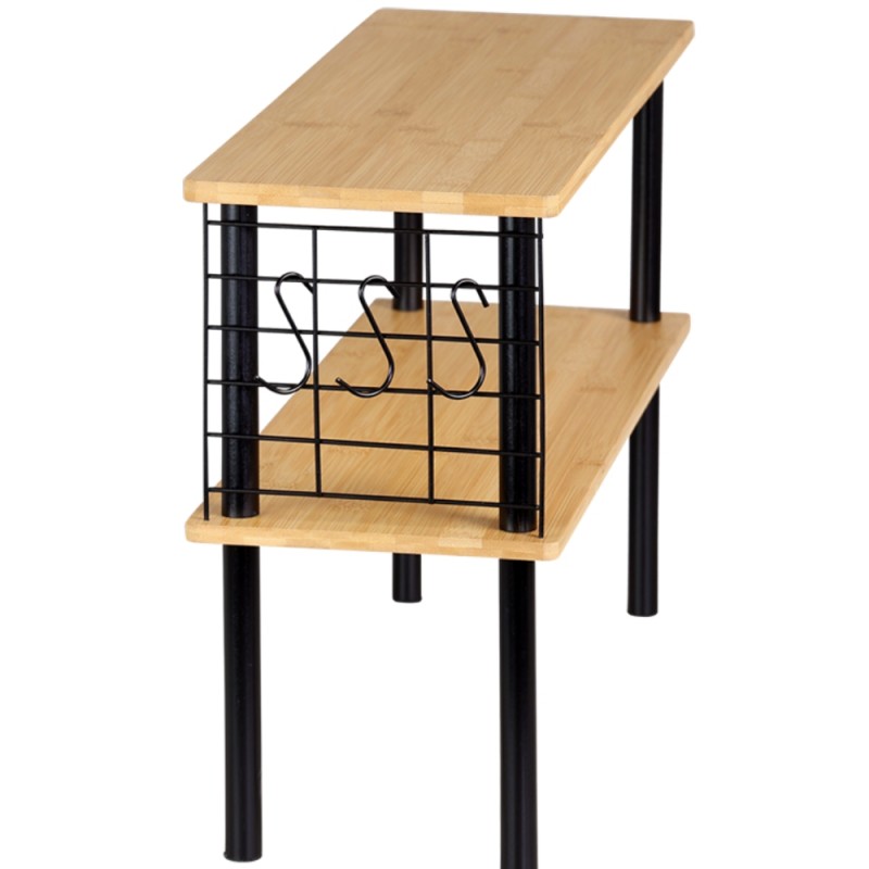 Kesper Ραφιέρα Κουζίνας Ξύλο-Μέταλλο 55x20x38εκ Kesper Ραφιέρα Κουζίνας Ξύλο-Μέταλλο 55x20x38εκ