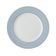 Laura Ashley Πιάτο Ρηχό Πορσελάνης Candy Stripe Blueprint,20εκ  Laura Ashley Πιάτο Ρηχό Πορσελάνης Candy Stripe Blueprint,20εκ