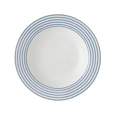 Laura Ashley Πιάτο Βαθύ Πορσελάνης Candy Stripe Blueprint,22εκ Laura Ashley Πιάτο Βαθύ Πορσελάνης Candy Stripe Blueprint,22εκ