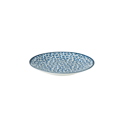 Laura Ashley Πιάτο Petit Four Πορσελάνης Floris Blueprint, 12εκ Laura Ashley Πιάτο Petit Four Πορσελάνης Floris Blueprint, 12εκ