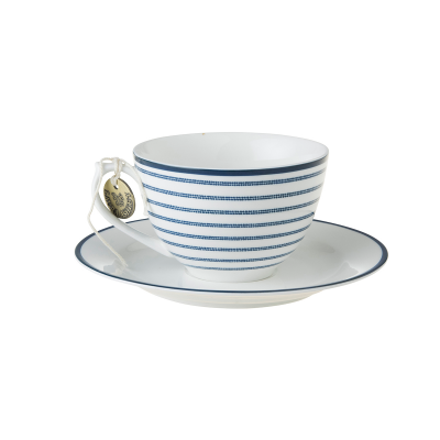Laura Ashley Φλυτζάνι Τσαγιού Πορσελάνης Candy Stripe,Blueprint 26cl Laura Ashley Φλυτζάνι Τσαγιού Πορσελάνης Candy Stripe,Blueprint 26cl