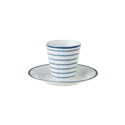 Laura Ashley Φλυτζάνι Espresso Πορσελάνης Candy Stripe,Blueprint 9cl Laura Ashley Φλυτζάνι Espresso Πορσελάνης Candy Stripe,Blueprint 9cl
