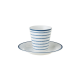 Laura Ashley Φλυτζάνι Espresso Πορσελάνης Candy Stripe,Blueprint 9cl