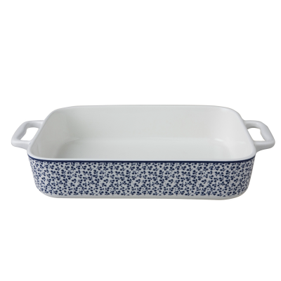 Laura Ashley Ταψί Πυρίμαχο Πορσελάνης Floris,Blueprint 27x19εκ Laura Ashley Ταψί Πυρίμαχο Πορσελάνης Floris,Blueprint 27x19εκ