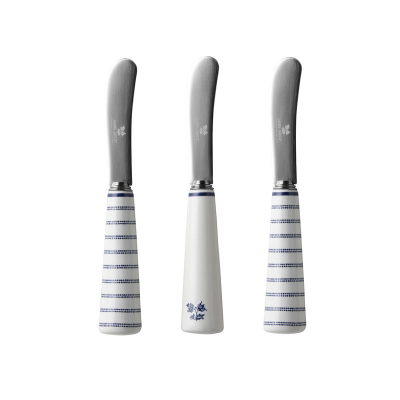 Laura Ashley Μαχαίρια Βουτύρου Ανοξείδωτο Ατσάλι και Πορσελάνης Σετ 3 τμχ Blueprint Laura Ashley Μαχαίρια Βουτύρου Ανοξείδωτο Ατσάλι και Πορσελάνης Σετ 3 τμχ Blueprint