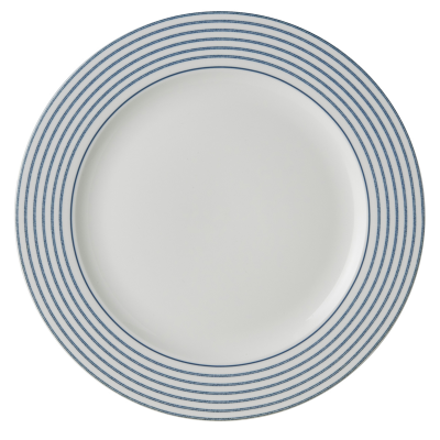 Laura Ashley Πιατέλα Πορσελάνης Candy Stripe,Blueprint 30εκ  Laura Ashley Πιατέλα Πορσελάνης Candy Stripe,Blueprint 30εκ