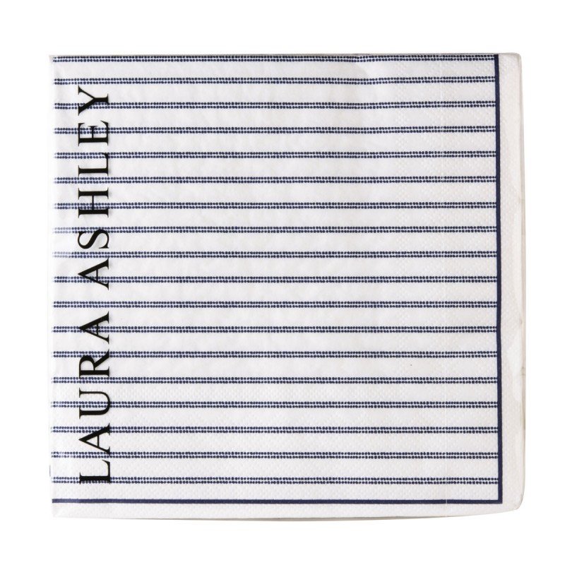 Laura Ashley Χαρτοπετσέτες Candy Stripe,Blueprint 33x33εκ