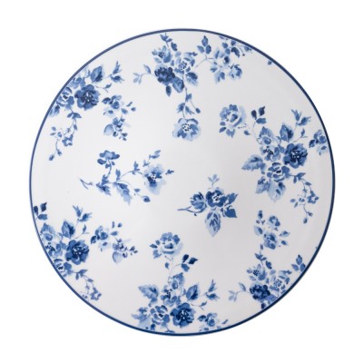 Laura Ashley Πιατέλα Τούρτας με Πόδι Πορσελάνης 30εκ Cake Stand China Rose Blueprint