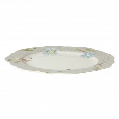 Laura Ashley Πιάτο Ρηχό Πορσελάνης Irregular Cobblestone Uni,Heritage 24,5εκ  