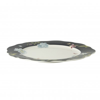 Laura Ashley Πιάτο Ρηχό Πορσελάνης Irregular Midnight Uni ,Heritage 24,5εκ  Laura Ashley Πιάτο Ρηχό Πορσελάνης Irregular Midnight Uni ,Heritage 24,5εκ