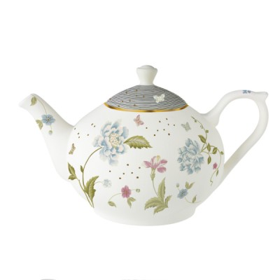 Laura Ashley Τσαγιέρα Πορσελάνης  White Elveden,Heritage 1,6l Laura Ashley Τσαγιέρα Πορσελάνης  White Elveden,Heritage 1,6l