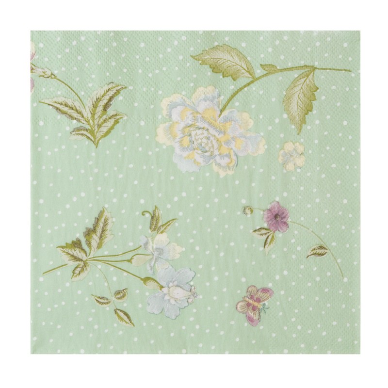 Laura Ashley Χαρτοπετσέτες Mint Uni,Heritage 33x33εκ