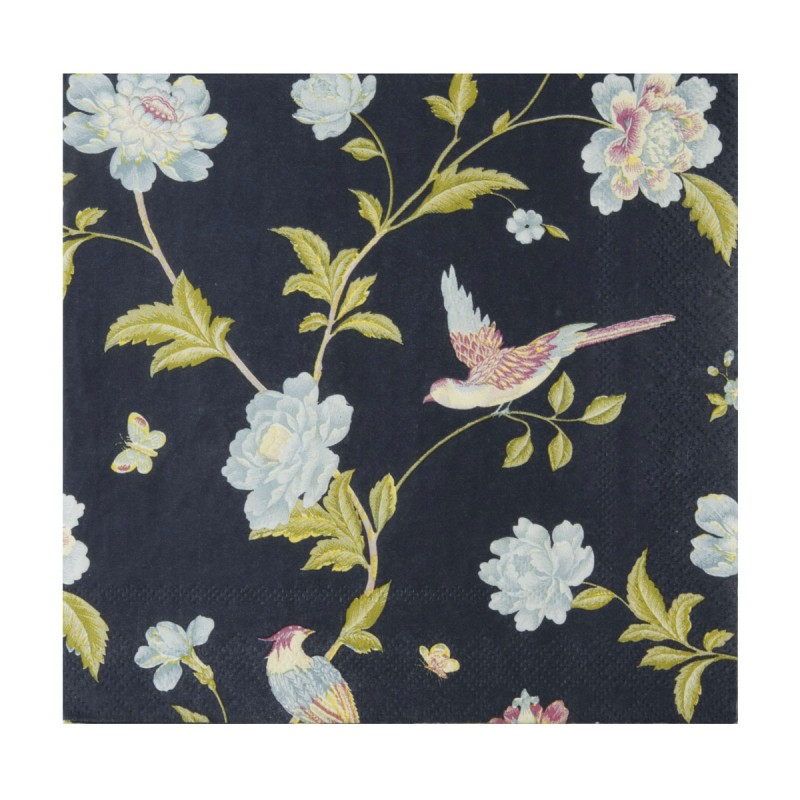 Laura Ashley Χαρτοπετσέτες Elveden Midnight ,Heritage 33x33εκ