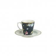 Laura Ashley Φλυτζανάκι με Πιατάκι για Espresso Πορσελάνης Midnight Uni,Heritage 9cl  Laura Ashley Φλυτζανάκι με Πιατάκι για Espresso Πορσελάνης Midnight Uni,Heritage 9cl