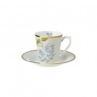 Laura Ashley Φλυτζανάκι με Πιατάκι για Espresso Πορσελάνης Cobblestone Pistripe,Heritage 9cl  Laura Ashley Φλυτζανάκι με Πιατάκι για Espresso Πορσελάνης Cobblestone Pistripe,Heritage 9cl