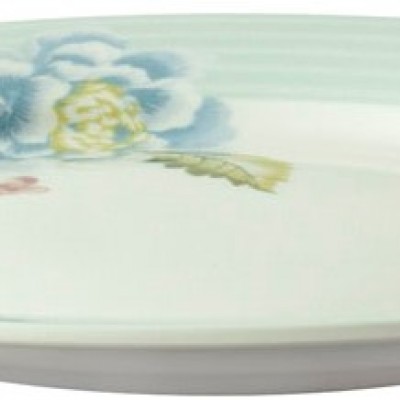 Laura Ashley Πιάτο Ρηχό Πορσελάνης, Green Candy Stripe 20εκ  Laura Ashley Πιάτο Ρηχό Πορσελάνης, Green Candy Stripe 20εκ