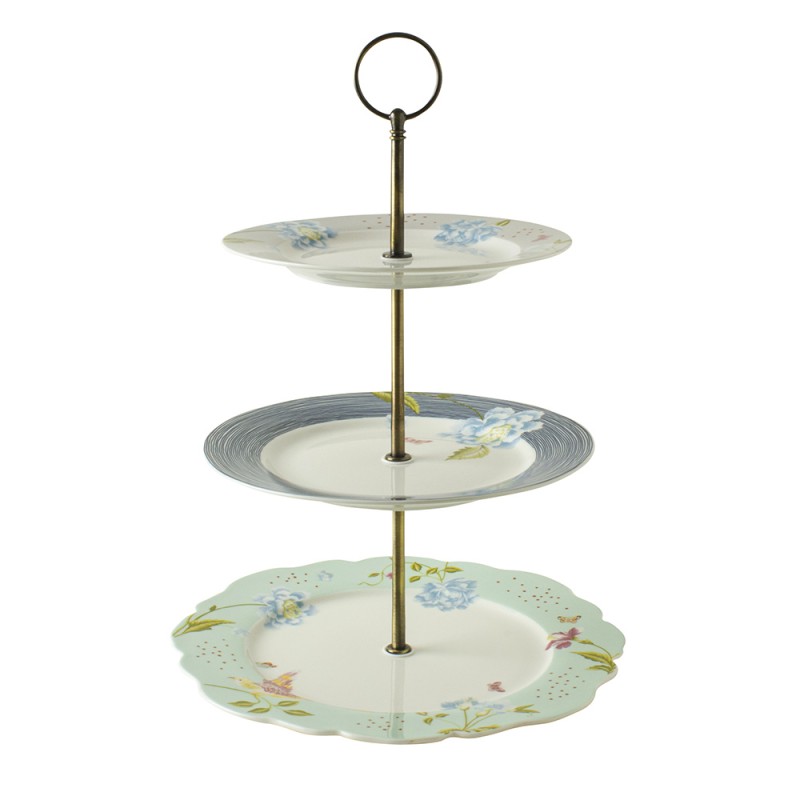 Laura Ashley Εταζέρα-Cake Stand Τριώροφη Πορσελάνης Heritage