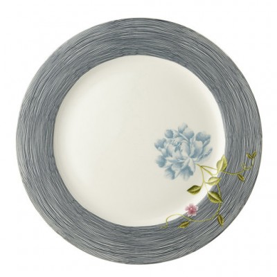Laura Ashley Πιατέλα Πορσελάνης Midnight Pinstripe,Heritage 30εκ  Laura Ashley Πιατέλα Πορσελάνης Midnight Pinstripe,Heritage 30εκ