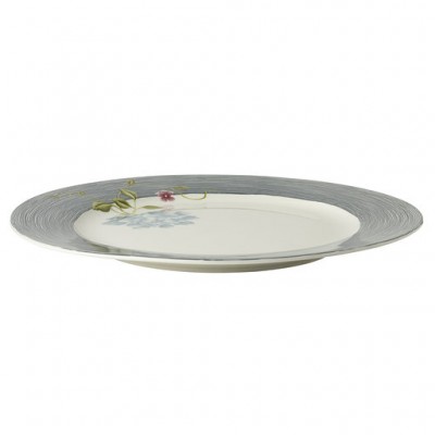 Laura Ashley Πιατέλα Πορσελάνης Midnight Pinstripe,Heritage 30εκ  Laura Ashley Πιατέλα Πορσελάνης Midnight Pinstripe,Heritage 30εκ