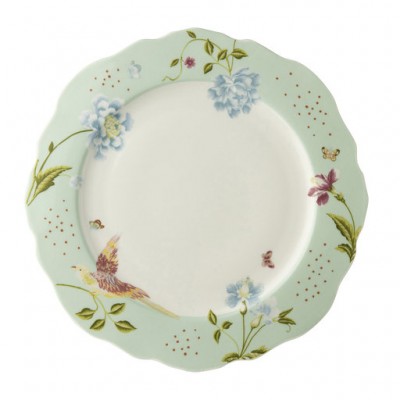 Laura Ashley Πιάτο Ρηχό Πορσελάνης Irregular Mint,Heritage 24,5εκ  Laura Ashley Πιάτο Ρηχό Πορσελάνης Irregular Mint,Heritage 24,5εκ
