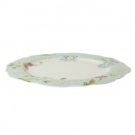 Laura Ashley Πιάτο Ρηχό Πορσελάνης Irregular Mint,Heritage 24,5εκ  Laura Ashley Πιάτο Ρηχό Πορσελάνης Irregular Mint,Heritage 24,5εκ