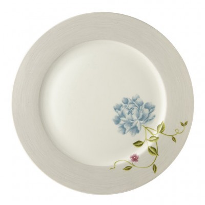Laura Ashley Πιατέλα Πορσελάνης Cobblestone Pinstripe,Heritage 30εκ  Laura Ashley Πιατέλα Πορσελάνης Cobblestone Pinstripe,Heritage 30εκ