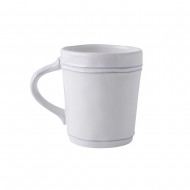 Laura Ashley Κούπα Ανάγλυφη Λευκή Stoneware 35cl Artisan Laura Ashley Κούπα Ανάγλυφη Λευκή Stoneware 35cl Artisan