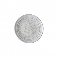 Laura Ashley Πιάτο Petit Four Ανάγλυφο Λευκό με Λουλούδι Γκρι Stoneware Artisan 12εκ  Laura Ashley Πιάτο Petit Four Ανάγλυφο Λευκό με Λουλούδι Γκρι Stoneware Artisan 12εκ