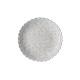Laura Ashley Πιάτο Ανάγλυφο Λευκό Με Λουλούδι Γκρι Stoneware Artisan 20εκ