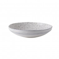 Laura Ashley Πιάτο Βαθύ Λευκό Με Λουλούδι Γκρι Stoneware Artisan 22εκ Laura Ashley Πιάτο Βαθύ Λευκό Με Λουλούδι Γκρι Stoneware Artisan 22εκ