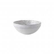 Laura Ashley Μπολ Ανάγλυφο Λευκό Με Λουλούδι Γκρι Stoneware Artisan 13εκ  Laura Ashley Μπολ Ανάγλυφο Λευκό Με Λουλούδι Γκρι Stoneware Artisan 13εκ