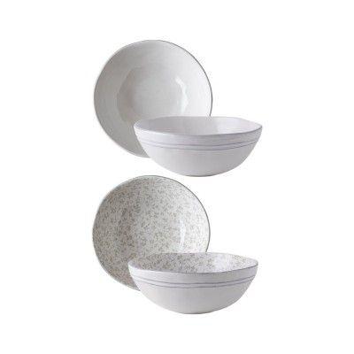Laura Ashley Σετ 4 Μπολ Stoneware Artisan 16cm – Κεραμικά Μπολ Σερβιρίσματος