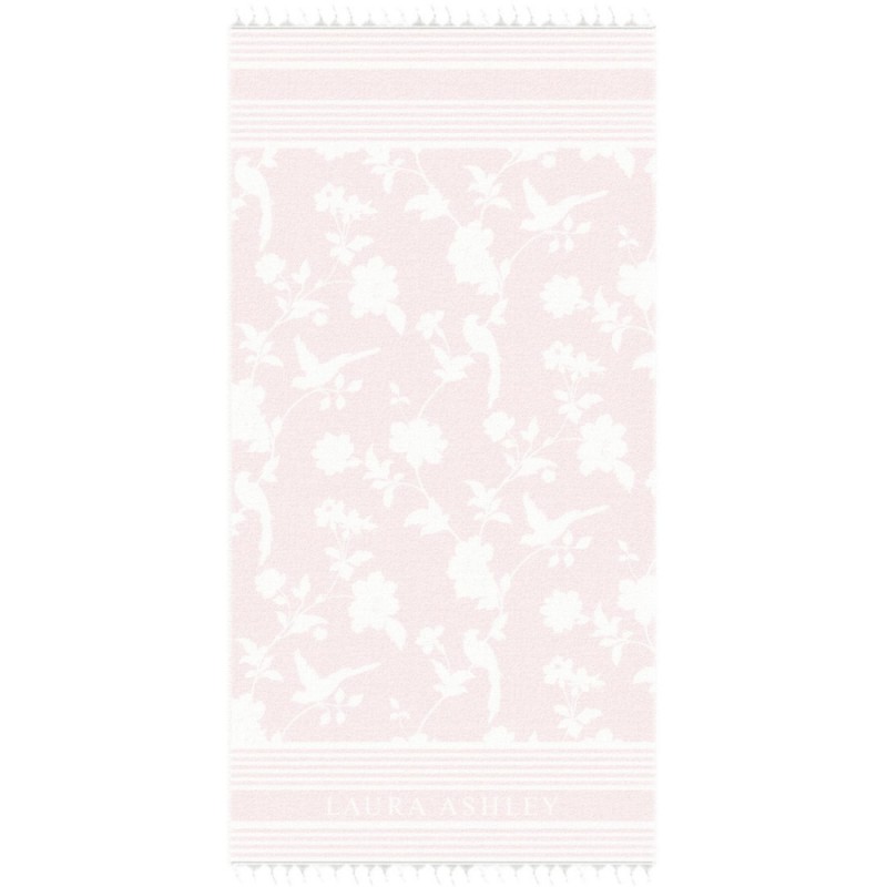 Laura Ashley Πετσέτα Θαλάσσης & Hammam Heritage Collectables Ροζ 90x180εκ