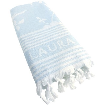 Laura Ashley Πετσέτα Θαλάσσης & Hammam Ανοιχτό Μπλε 90x180εκ