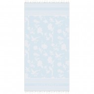 Laura Ashley Πετσέτα Θαλάσσης & Hammam Ανοιχτό Μπλε 90x180εκ