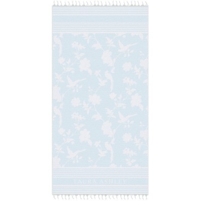 Laura Ashley Πετσέτα Θαλάσσης & Hammam Ανοιχτό Μπλε 90x180εκ