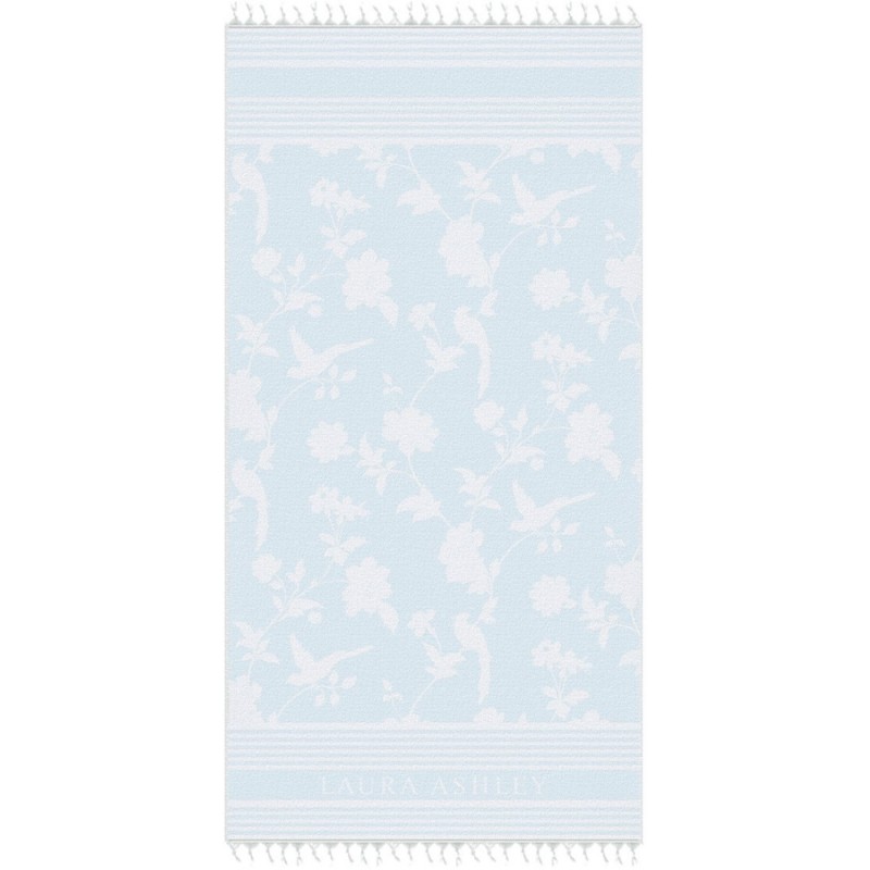 Laura Ashley Πετσέτα Θαλάσσης & Hammam Ανοιχτό Μπλε 90x180εκ