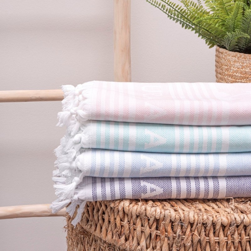 Laura Ashley Πετσέτα Θαλάσσης & Hammam Πράσινη 90x180εκ