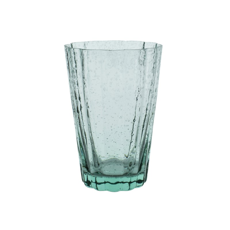 Laura Ashley Ποτήρι Νερού Γυάλινο Φυσητό Σετ 4τμχ Πράσινο Glass 41cl
