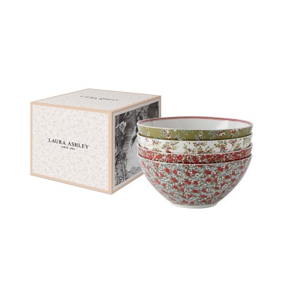 Laura Ashley Μπολ Πορσελάνης Σετ 4τμχ Stockbridge, 13εκ Laura Ashley Μπολ Πορσελάνης Σετ 4τμχ Stockbridge, 13εκ