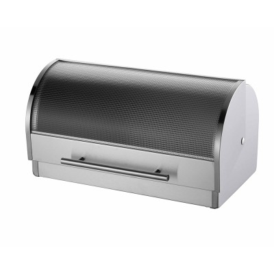 Michelino Ψωμιέρα Ανοξείδωτη με Γυαλί 39,5x24x21εκ Michelino Ψωμιέρα Ανοξείδωτη με Γυαλί 39,5x24x21εκ