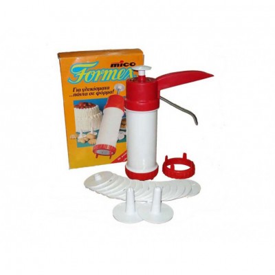 Formex Μπισκοτομηχανή Πλαστική με 16 Διαφορετικά Εξαρτήματα Formex Μπισκοτομηχανή Πλαστική με 16 Διαφορετικά Εξαρτήματα