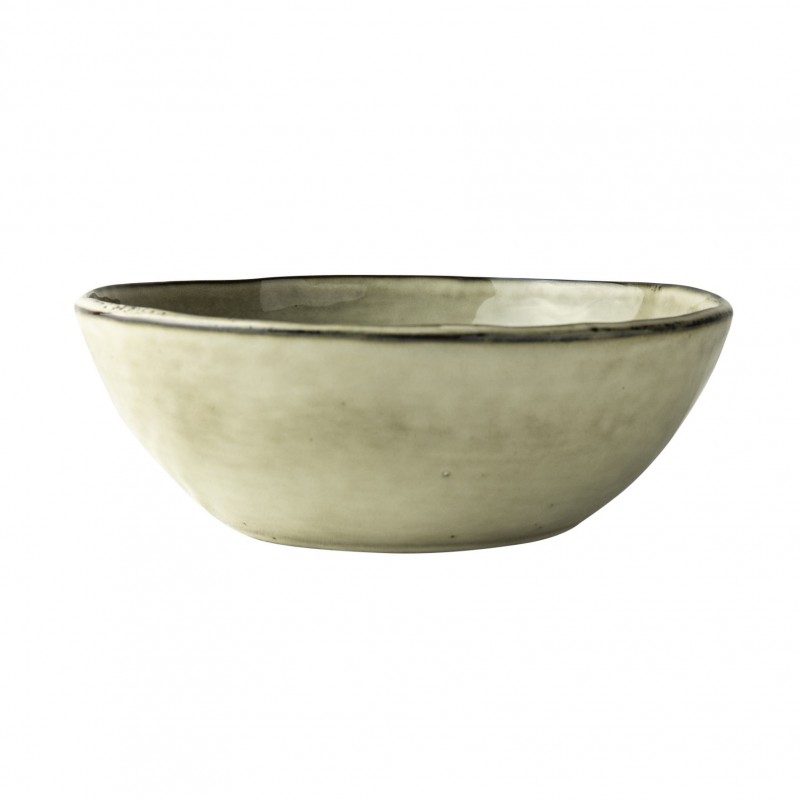 Dutch Rose Φρουτιέρα Μπεζ Stoneware Organic 33x10εκ