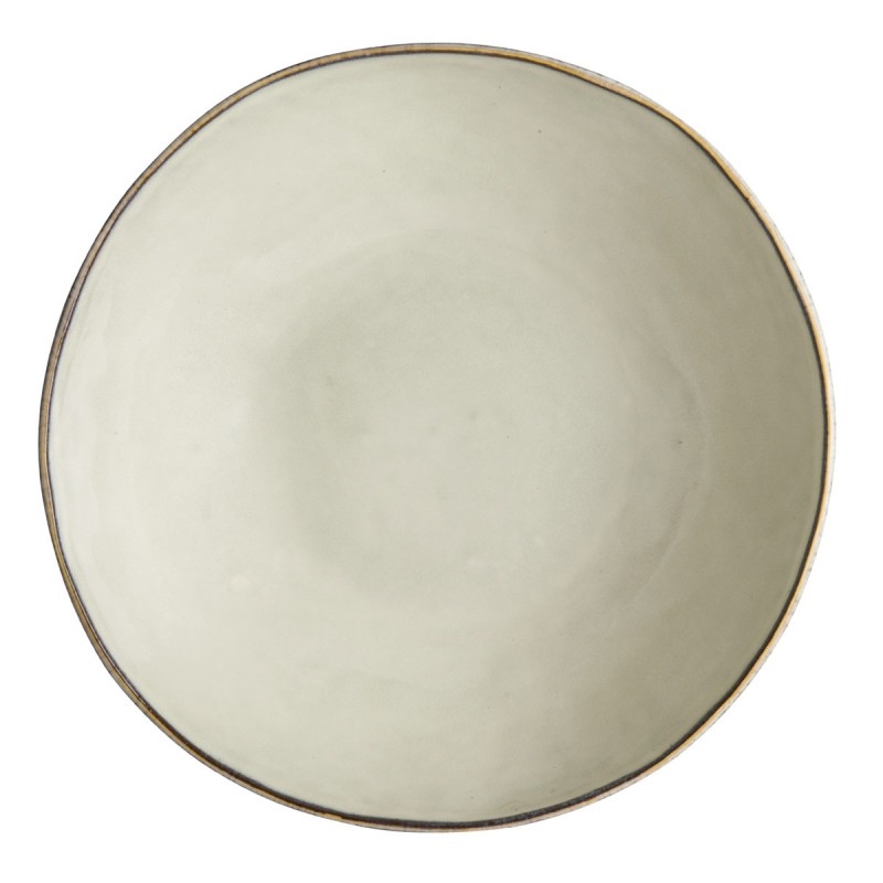 Dutch Rose Φρουτιέρα Μπεζ Stoneware Organic 33x10εκ