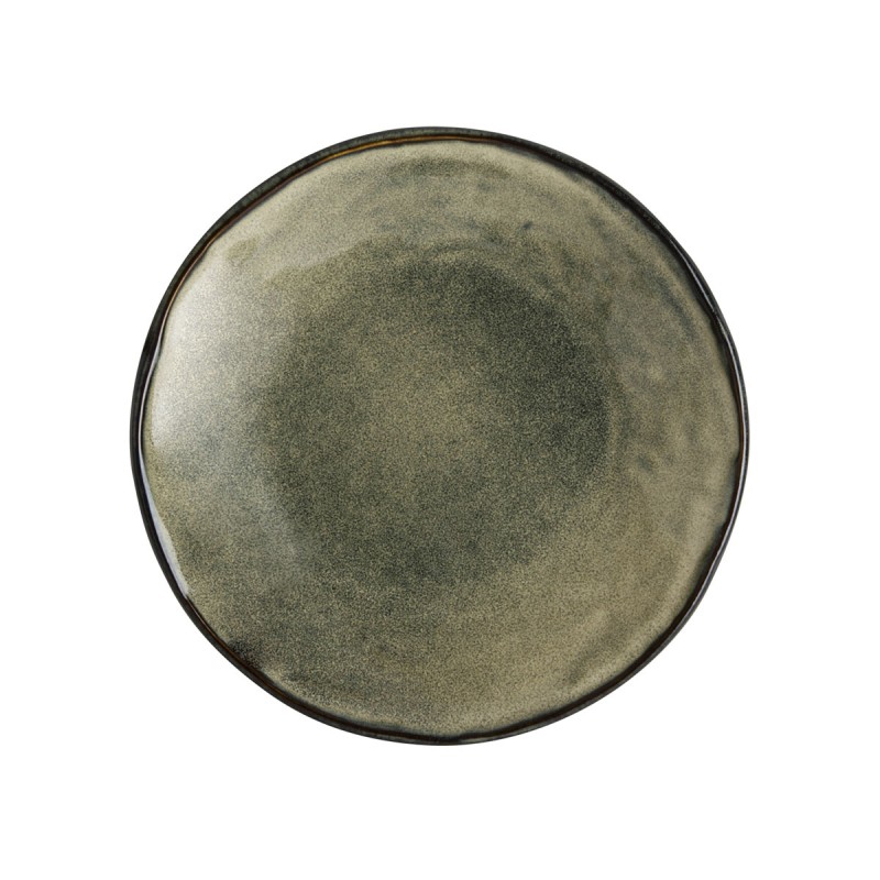 Dutch Rose Πιάτο Πράσινο Stoneware Organic 17εκ