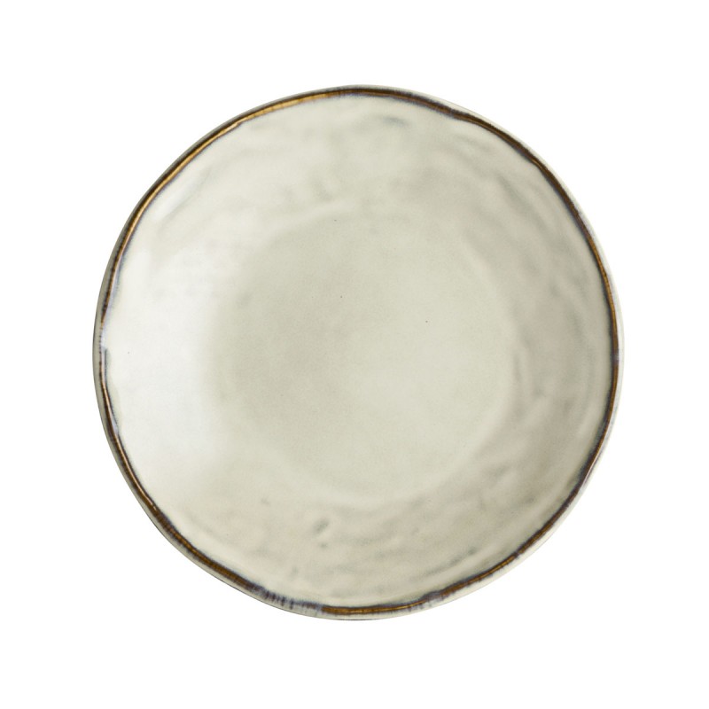 Dutch Rose Πιάτο Μπεζ Stoneware Organic 17εκ