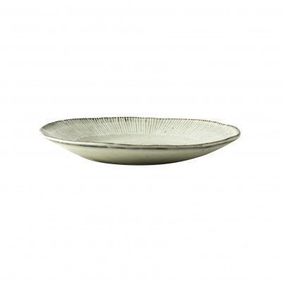 Dutch Rose Πιάτο Μπεζ Stoneware Organic 21,5εκ