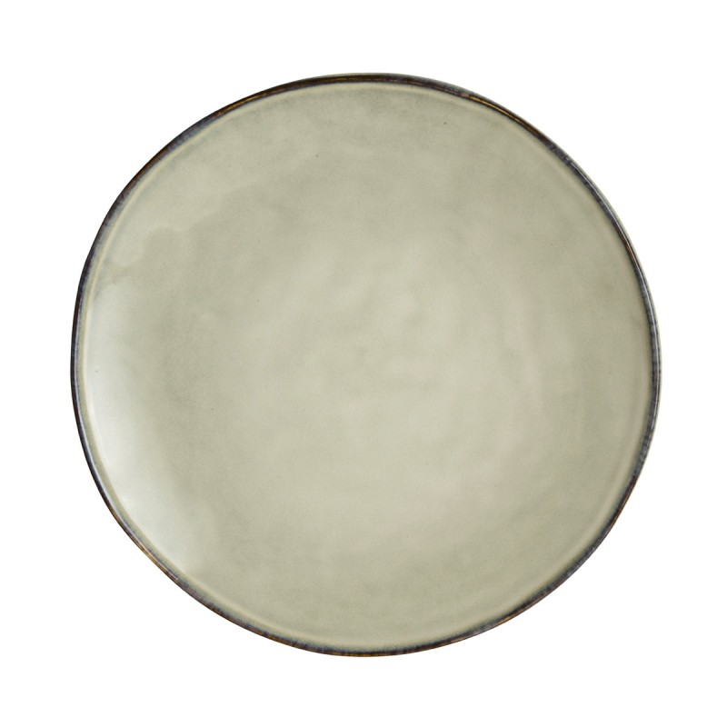 Dutch Rose Πιάτο Μπεζ Stoneware Organic 26,5εκ