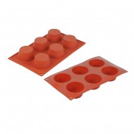 Silikomart Φόρμα Muffins Σιλικόνης Αντικολλητική 6 Θέσεων 6,9x3,5εκ Silikomart Φόρμα Muffins Σιλικόνης Αντικολλητική 6 Θέσεων 6,9x3,5εκ
