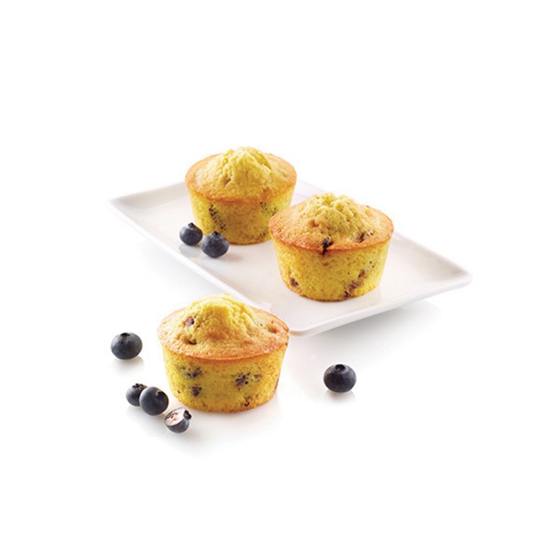 Silikomart Φόρμα Muffins Σιλικόνης Αντικολλητική 6 Θέσεων 6,9x3,5εκ